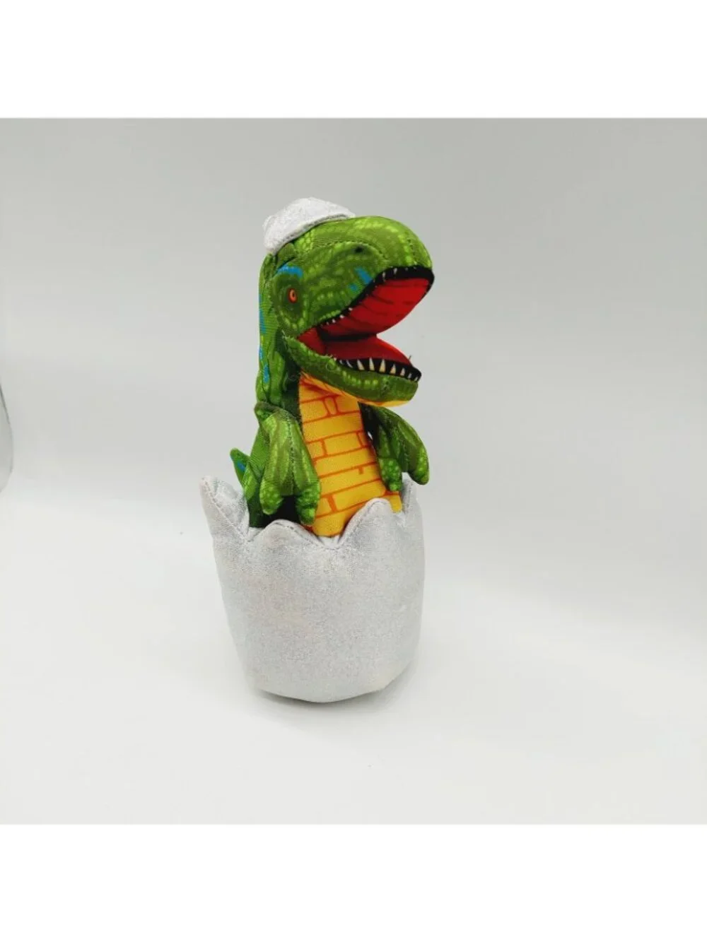 Nanco Green Baby Dinosaur Hatching Egg Plush Stuffed Animal T-Rex 8